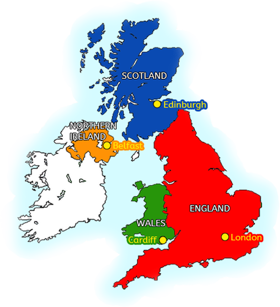 The uk consists of countries. Карта Scotland England. Шотландия и Уэльс. Англия Шотландия Уэльс и Северная Ирландия. Англия Шотландия Уэльс и Северная Ирландия на карте.
